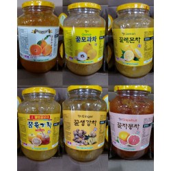 한라봉청, 모과청, 레몬청, 유자청, 생강청, 자몽청